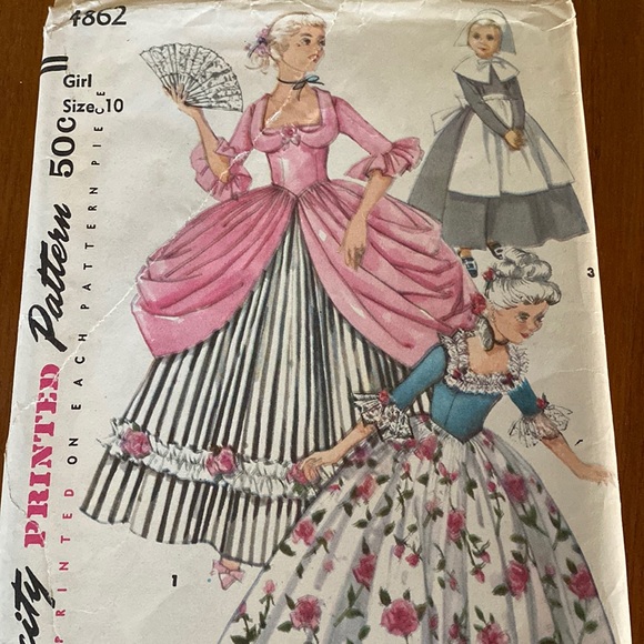 Vintage Simplicity Girls Costume Pattern - Picture 1 of 9